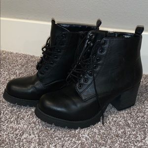 Black Biker Boots
